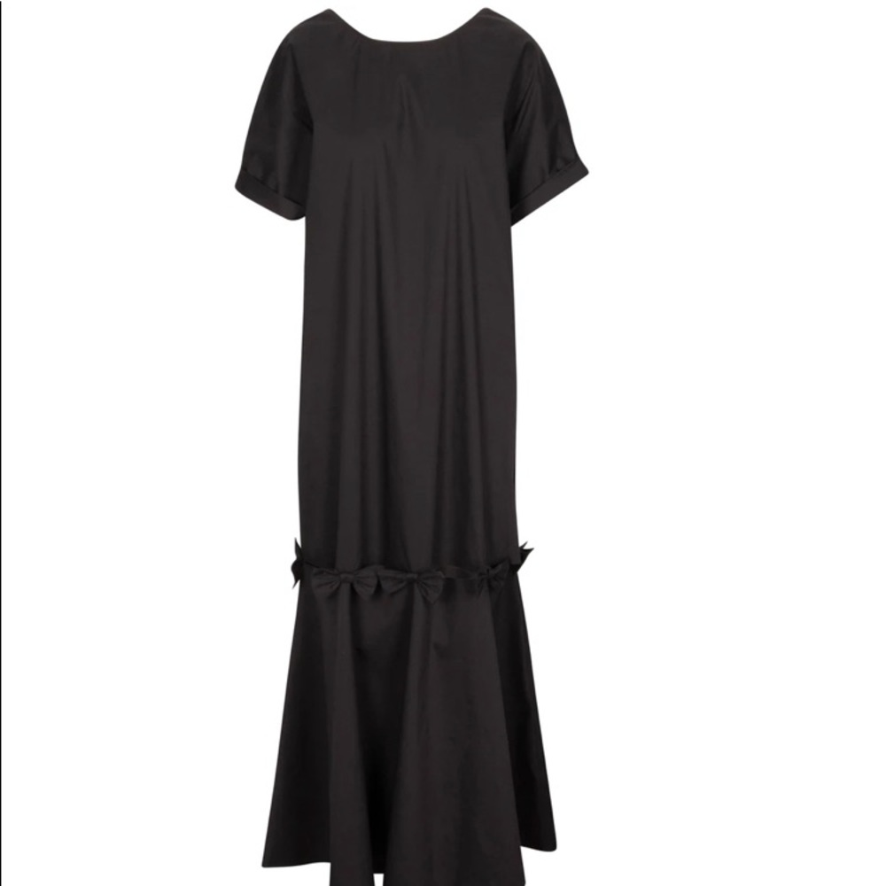 È Lei Bow Back Maxi Lipsi Dress in black